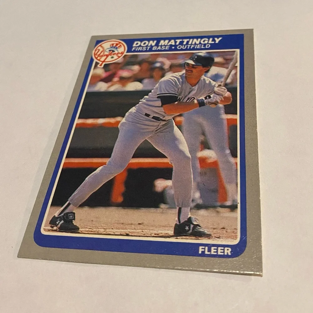 Don Mattingly 1985 Fleer Baseball Card -#133 New York Yankees Vintage